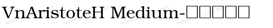 VnAristoteH Medium字体转换